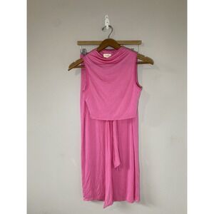 Camila Coelho x Revolve Pixie Skirt & Top Matching Set SMALL Pink Bamboo Spandex